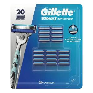 Gillette Mach3 Advanced 20-Pack Replacement Cartridges